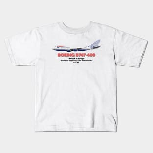 Boeing B747-400 - British Airways "Delftblue Daybreak / The Netherlands" Kids T-Shirt